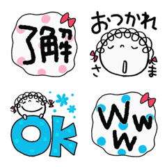 Line絵文字 使いやすい くるリボン絵文字 40種類 1円