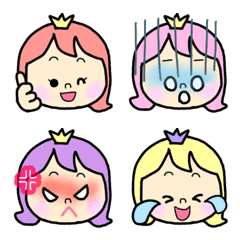 [LINE絵文字] かわいいプリンセス絵文字の画像