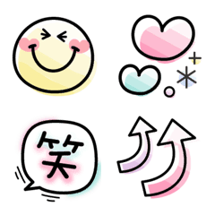 [LINE絵文字] *カラフル❤︎可愛いPOPな絵文字の画像