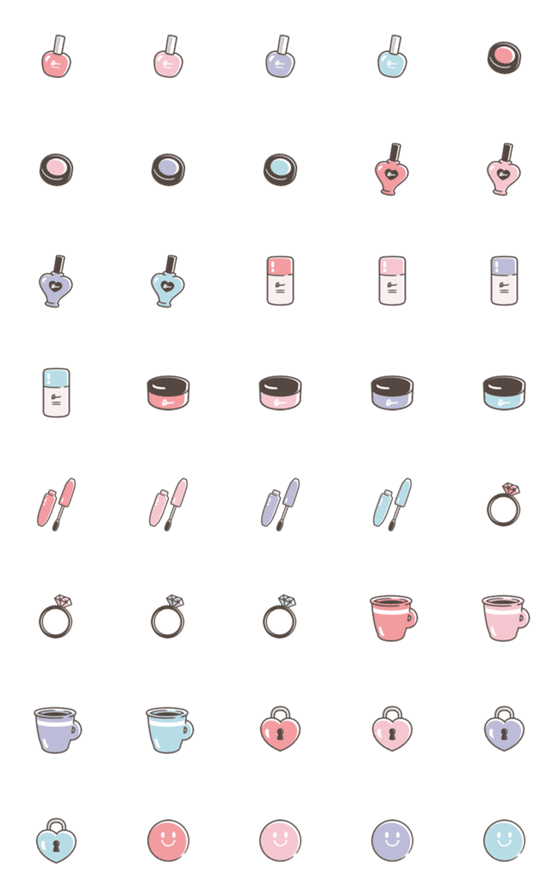 [LINE絵文字]女子100%♡vol.3の画像一覧