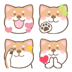 [LINE絵文字] ポチの日常♡犬の表情絵文字の画像
