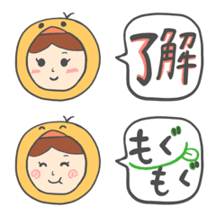 [LINE絵文字] ぴよ子の絵文字（青森名物のおまけ付）の画像