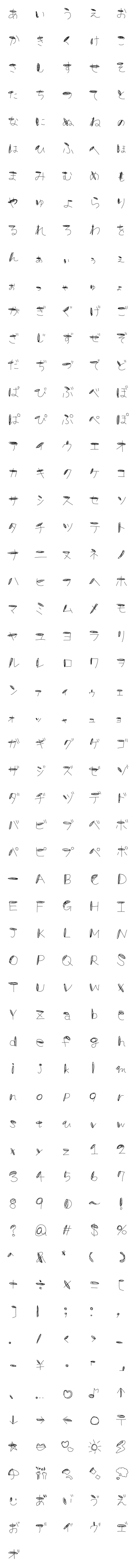 [LINE絵文字]ぐるぐる文字の画像一覧