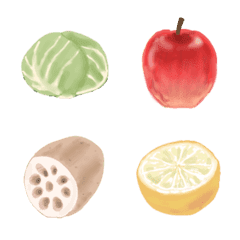 [LINE絵文字] 野菜と果物絵文字の画像