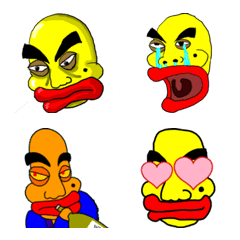 [LINE絵文字] がまん和尚絵文字の画像