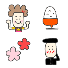 [LINE絵文字] 昭和のファミリー♡の画像