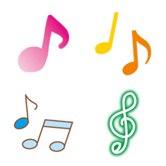 音符音符音符！音符だらけの絵文字の絵文字メイン画像