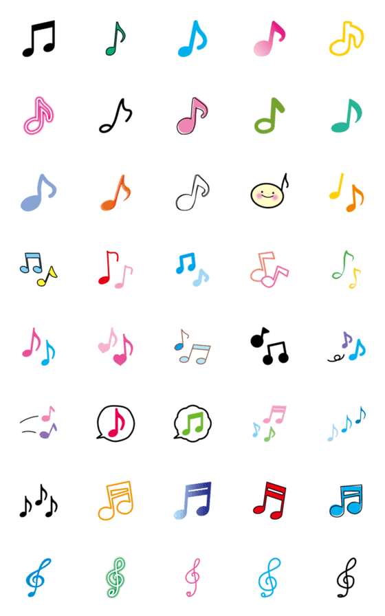 [LINE絵文字]音符音符音符！音符だらけの絵文字の画像一覧