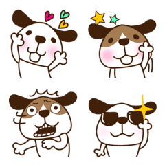 [LINE絵文字] 犬さんの絵文字（再販）の画像