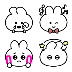 [LINE絵文字] ハッピーうさみさんの画像