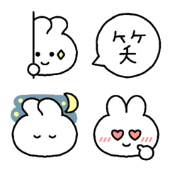 [LINE絵文字] 毎日使えるうさみさんの画像