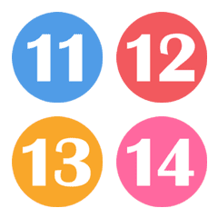[ no. ] 4 Colors #11-20の絵文字メイン画像
