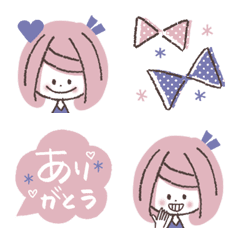 [LINE絵文字] おしゃかわ♡PINKGIRL♡の画像