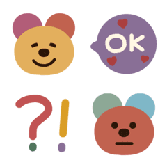 [LINE絵文字] Colourful Teddy Bear #2の画像