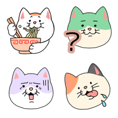 [LINE絵文字] カラフル猫ちゃんの画像