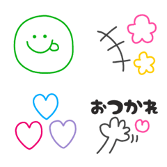 [LINE絵文字] シンプルな線画です。の画像