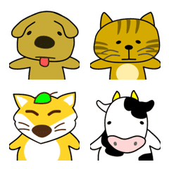 [LINE絵文字] 動物の手つなぎ絵文字の画像