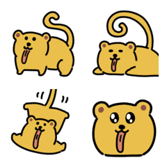 [LINE絵文字] ぺろぺろキンカジュー絵文字の画像