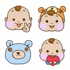 ばぶぶ赤ちゃん：絵文字の絵文字メイン画像