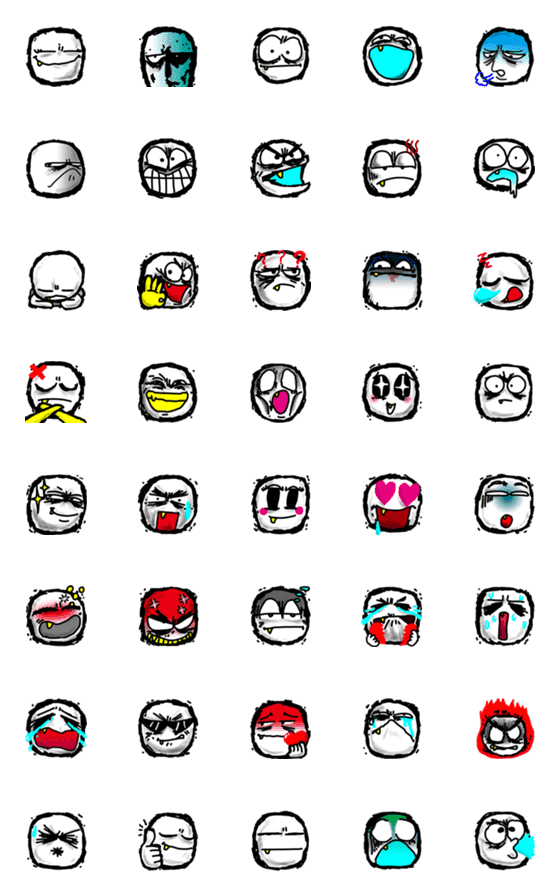 [LINE絵文字]The hardcore EMOJIの画像一覧