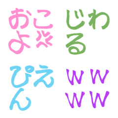 [LINE絵文字] 文字だけの絵文字の画像