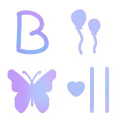 [LINE絵文字] Pastel_color_font_IIの画像