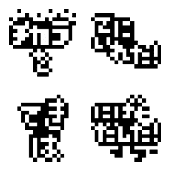 [LINE絵文字] ドット絵 ピクセルフレーズの画像