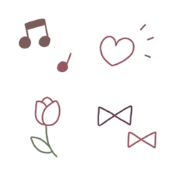 くすみシンプル○の絵文字メイン画像
