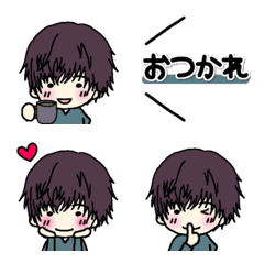 [LINE絵文字] HAPPY★カッコ可愛い男子図鑑③の画像