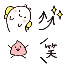 [LINE絵文字] ちょちょ＆うんちマン①の画像