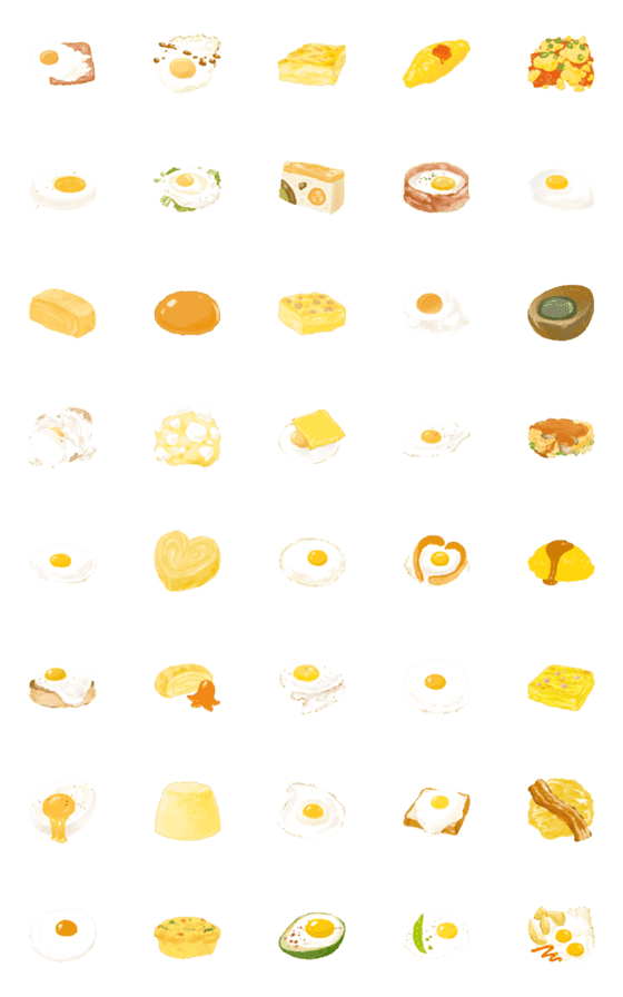 [LINE絵文字]EGG 365 IIIの画像一覧