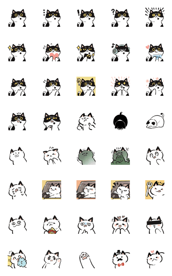[LINE絵文字]Cats！！ 3の画像一覧