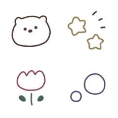 [LINE絵文字] しんぷるかわいいの画像