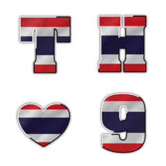 [LINE絵文字] Thai Flag English Alphabetの画像