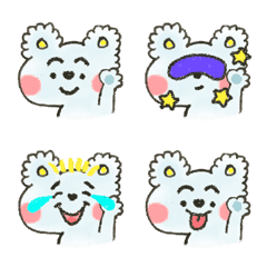 [LINE絵文字] Cute Flower Koala facial expressionsの画像