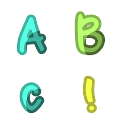 [LINE絵文字] ABCx123_Style03-4の画像