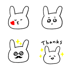 [LINE絵文字] うさぎのえもじの画像