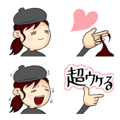 [LINE絵文字] カワイイ美容師さんの絵文字の画像