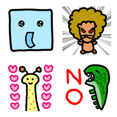 [LINE絵文字] 使いやすいかもしれない動物の絵文字の画像