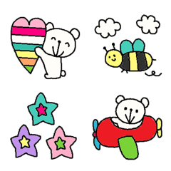 [LINE絵文字] 色んな大人可愛い絵文字713シンプルの画像