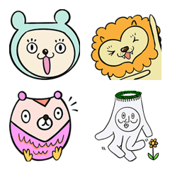 [LINE絵文字] ていねいに話すケモノの絵文字の画像