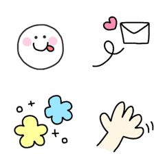 [LINE絵文字] シンプルな絵文字です！の画像