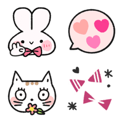 [LINE絵文字] ゆるかわ動物！使いやすい絵文字！犬猫兎熊の画像