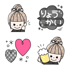 [LINE絵文字] おだんごちゃん♡おしゃかわDAY'Sの画像