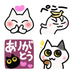 [LINE絵文字] 毎日だもの♡ネコのしろたんの画像
