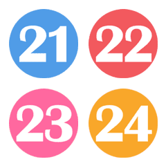 [ no. ] 4 Colors #21-30の絵文字メイン画像