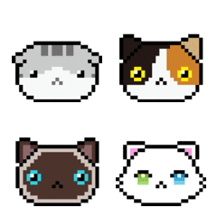 [LINE絵文字] Pixel catsの画像