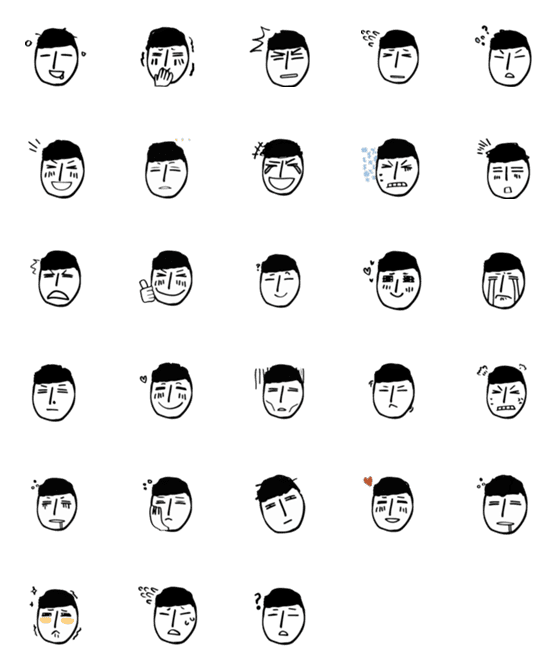 [LINE絵文字]Oppa faceの画像一覧