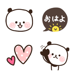 [LINE絵文字] ♡パンダときどきピヨコ♡の画像