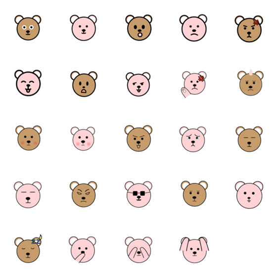 [LINE絵文字]KnYbearの画像一覧